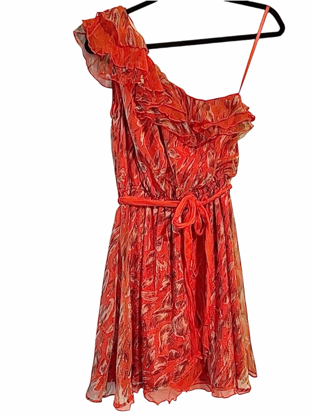 Ark & Co ruffled one shoulder dress